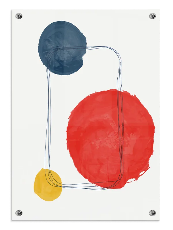 Crimson Orbit Layers Plakat