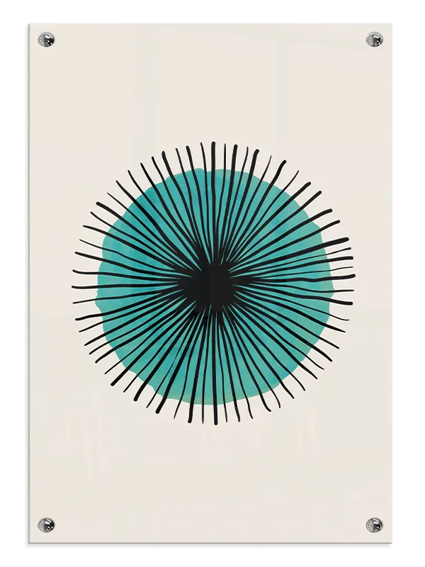 Radiant Green Bloom Plakat