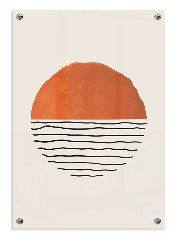 Rust Horizon Lines Plakat
