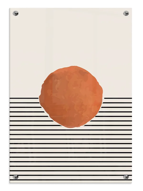 Rust Sphere Lines Plakat