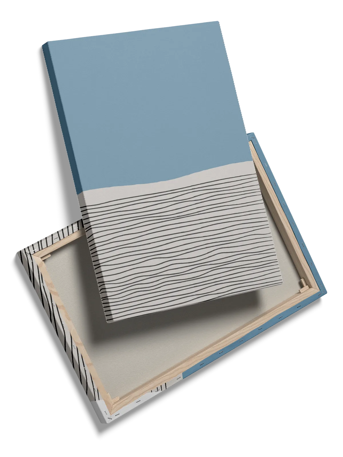 Blue Horizon Lines Plakat