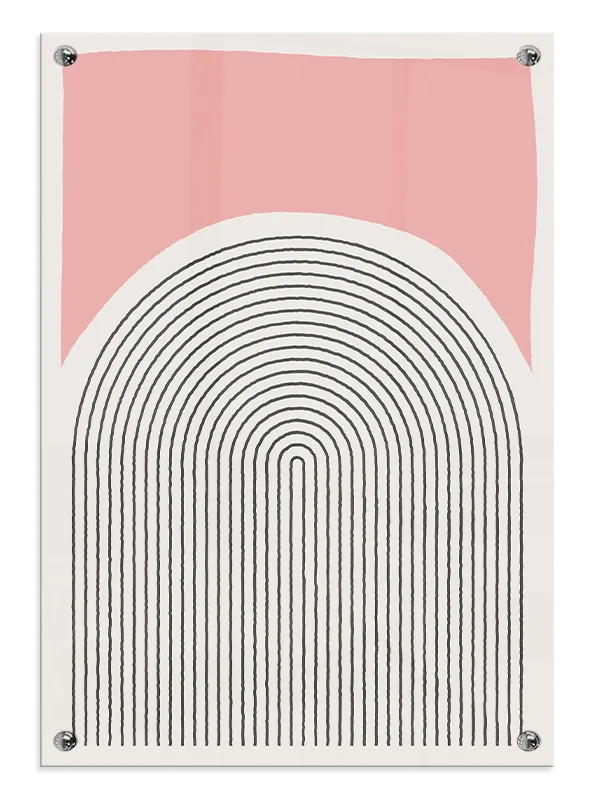 Arched Line Layers Plakat