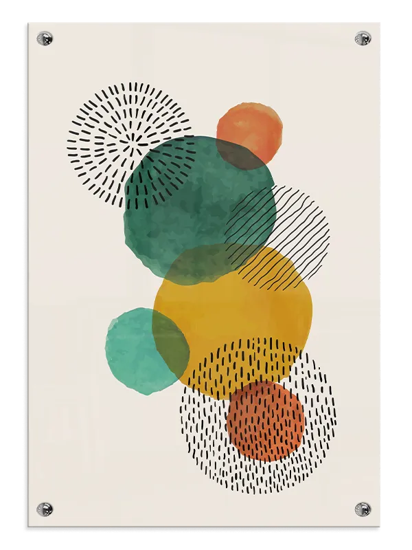 Colorful Orb Layers Plakat