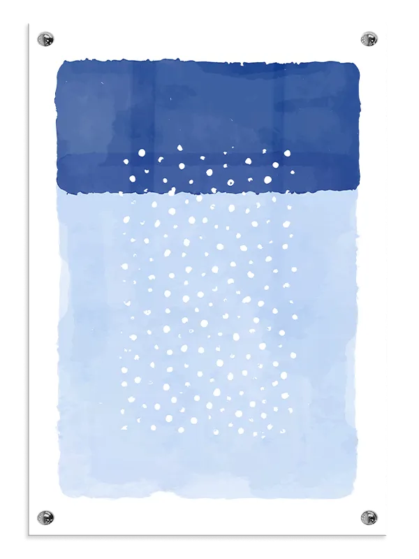 Falling Snow Veins Plakat