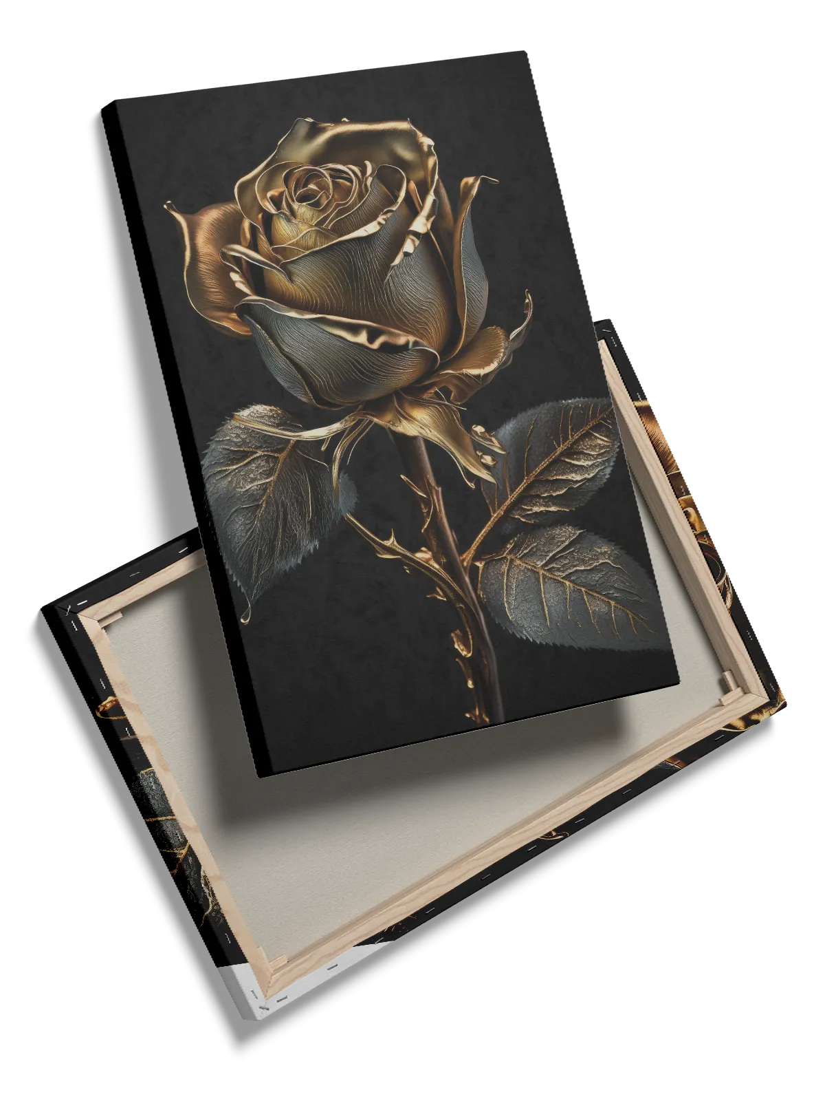 Golden Veined Rose Plakat
