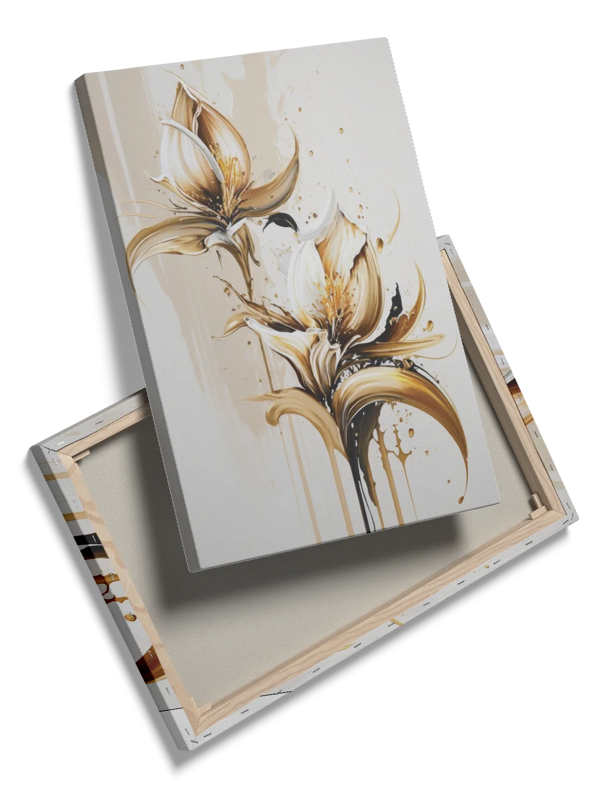 Golden Lily Bloom Plakat