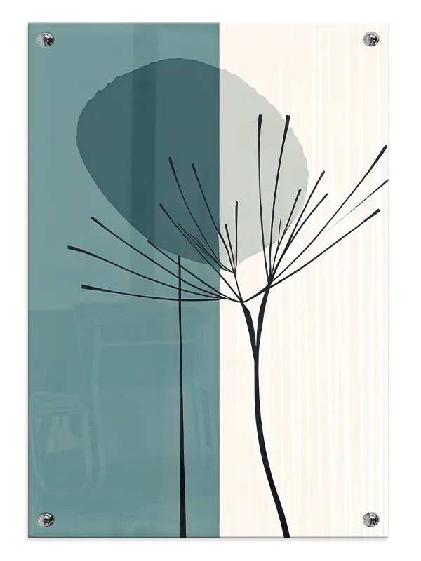 Shadowed Seed Silhouette Plakat
