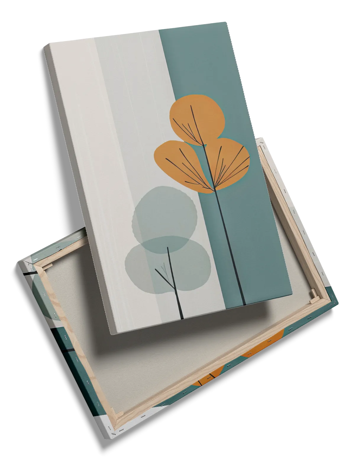 Translucent Leaf Silhouettes Plakat