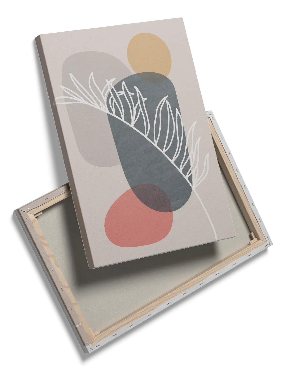 Veined Leaf Silhouette Plakat