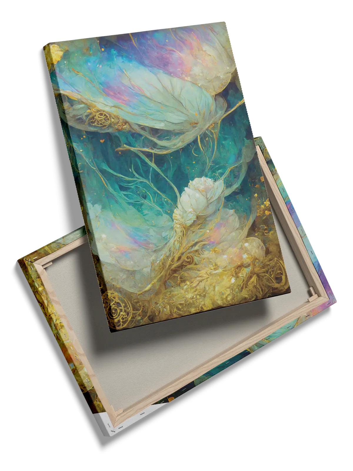 Iridescent Bloom Veins Plakat