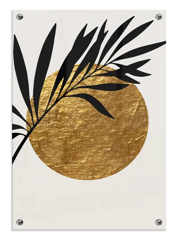Golden Sun Palm Plakat