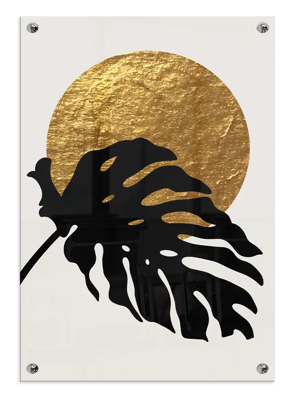 Monstera Gold Eclipse Plakat