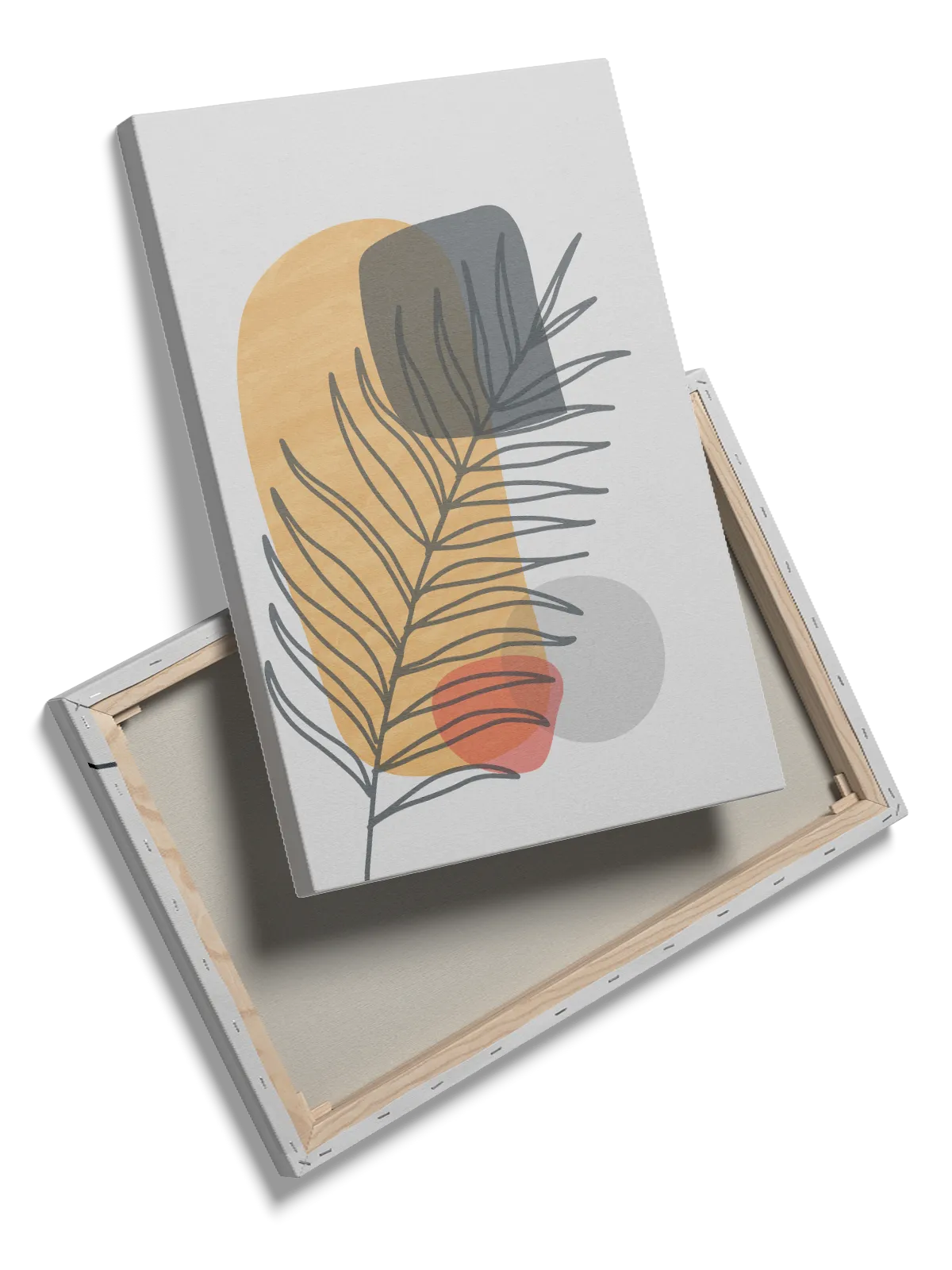Layered Palm Contours Plakat