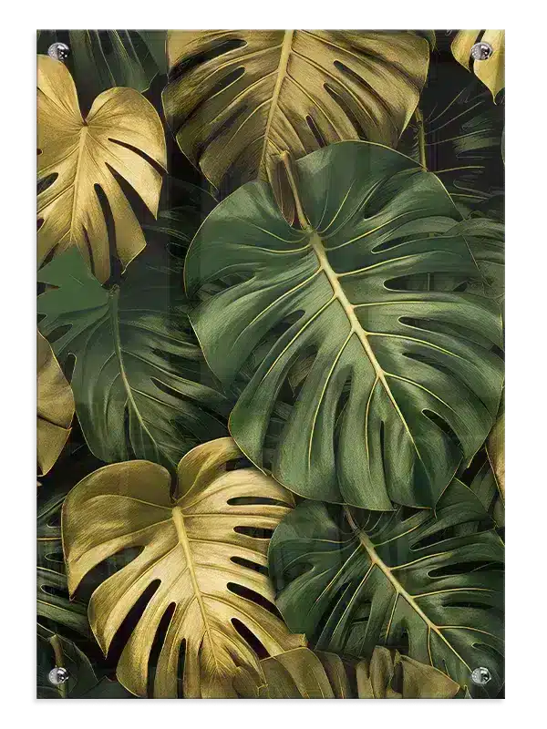 Golden Monstera Layers Plakat