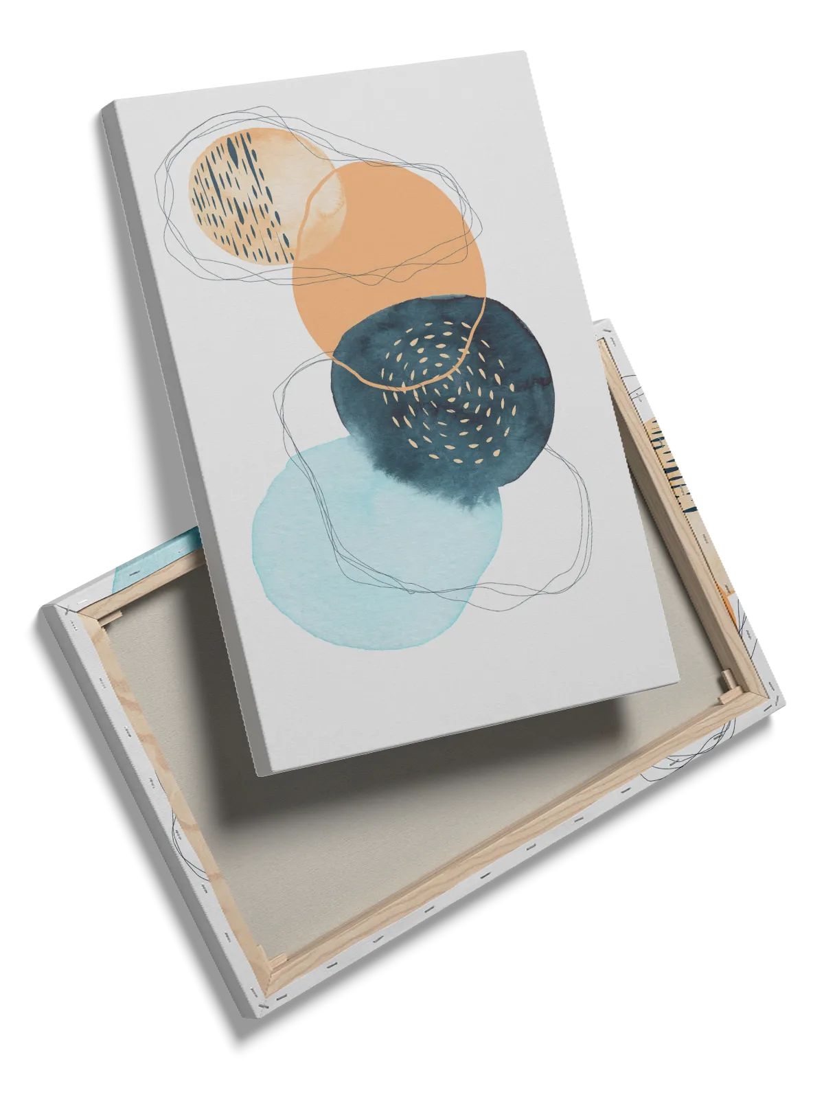 Orbiting Color Rings Plakat
