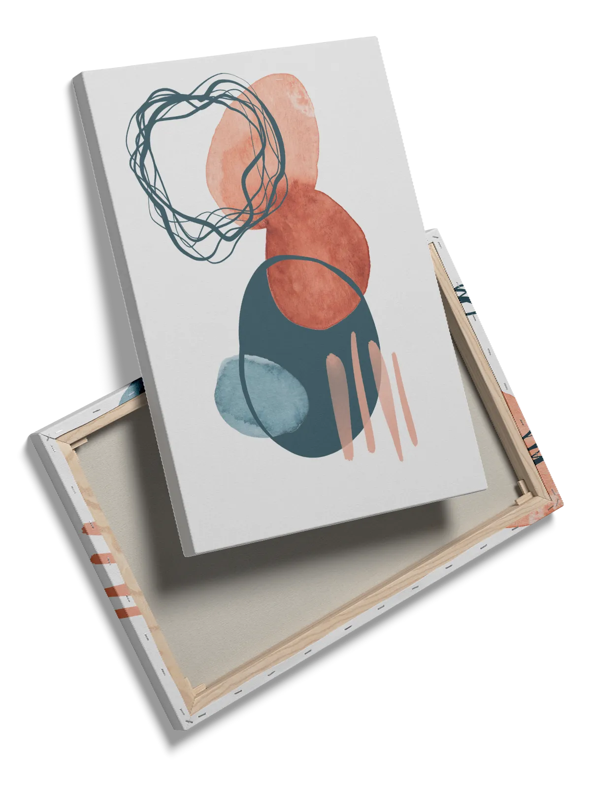 Organic Layered Forms Plakat