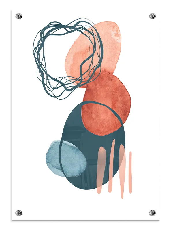 Organic Layered Forms Plakat