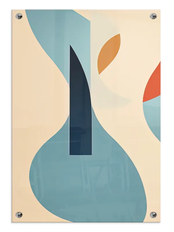 Curved Color Harmony Plakat