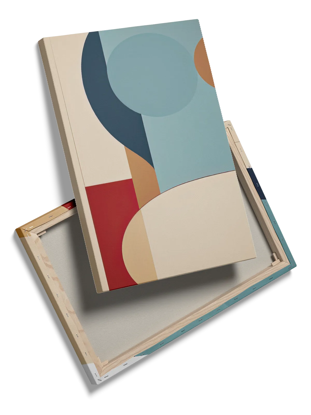 Curved Layer Composition Plakat