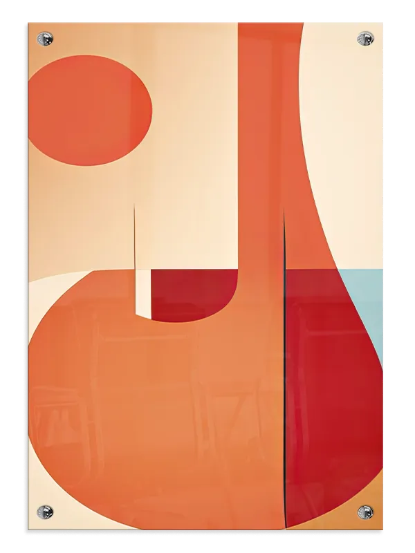 Sunlit Curve Composition Plakat