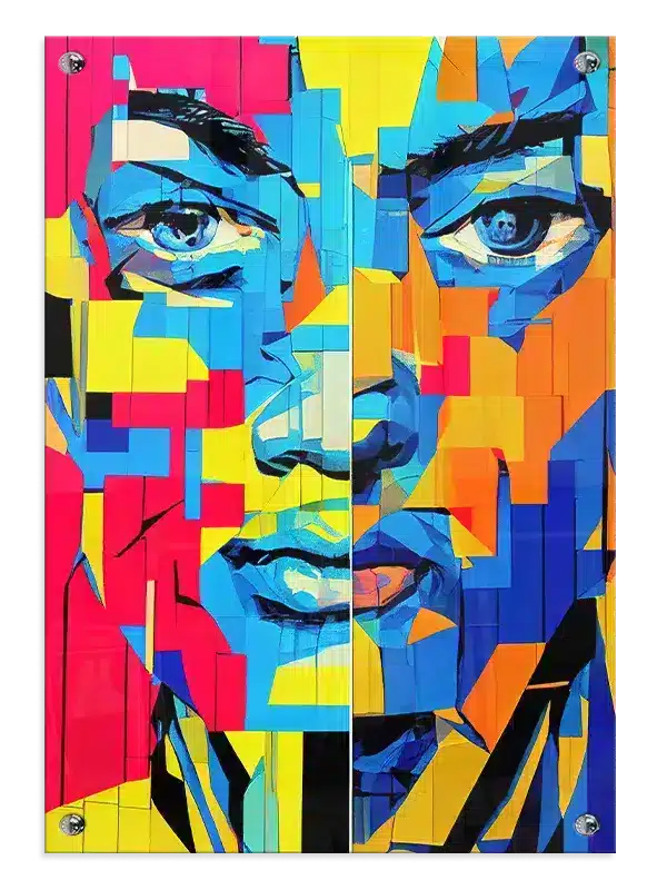 Fragmented Faces Plakat