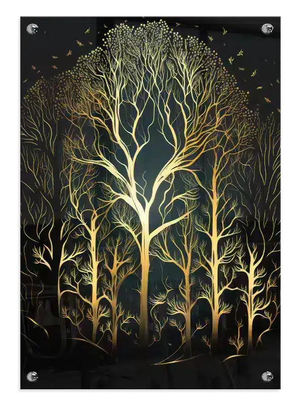 Golden Veined Forest Plakat