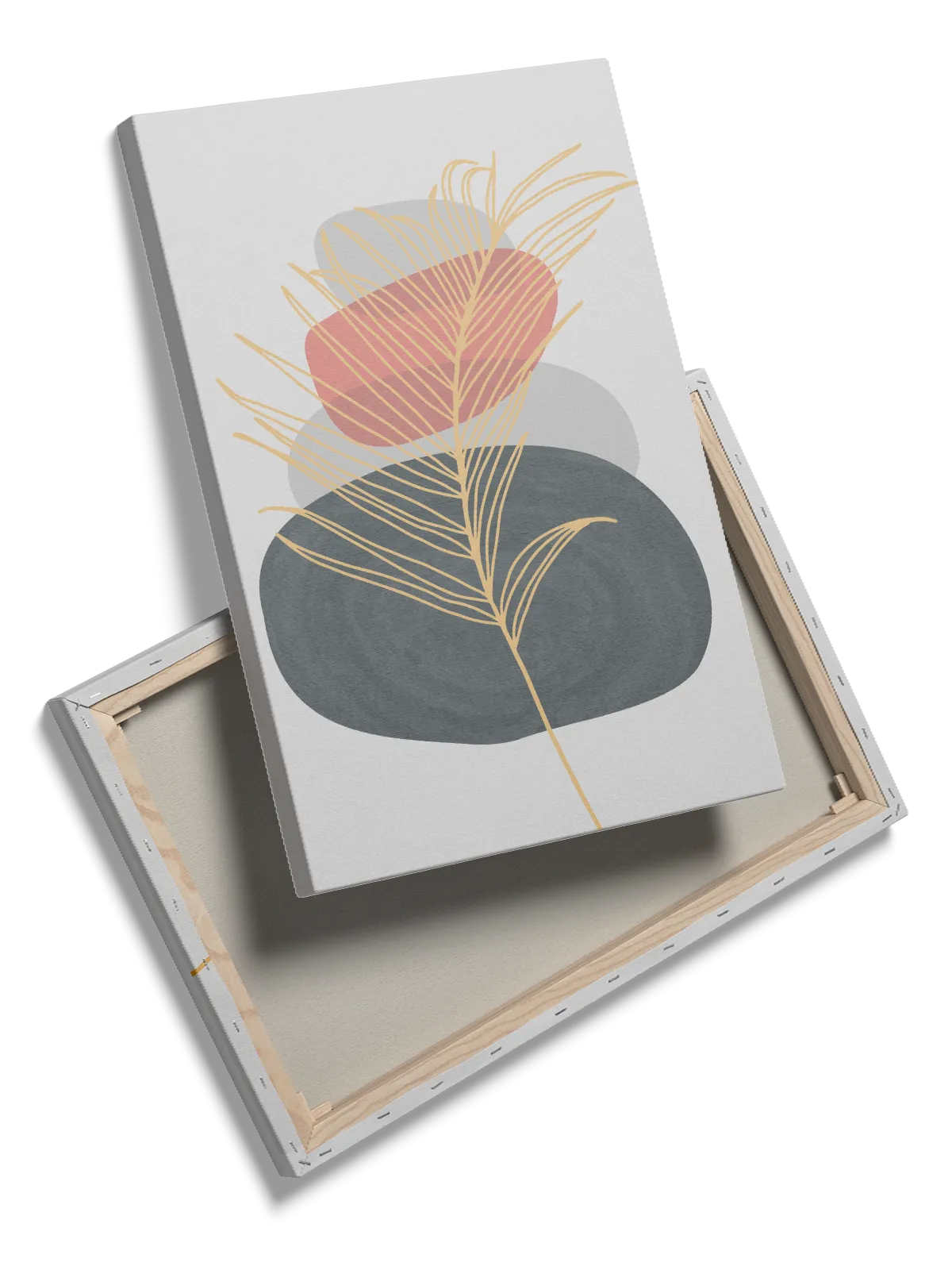 Golden Palm Contours Plakat