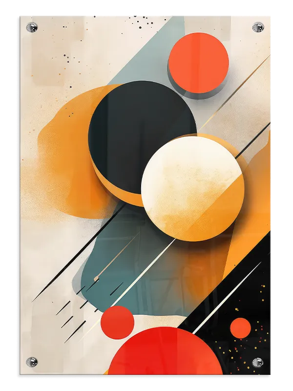 Orbiting Circles Composition Plakat