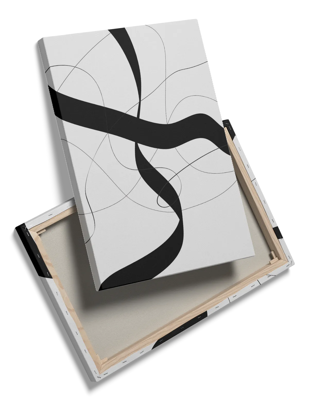 Flowing Ribbon Contours Plakat