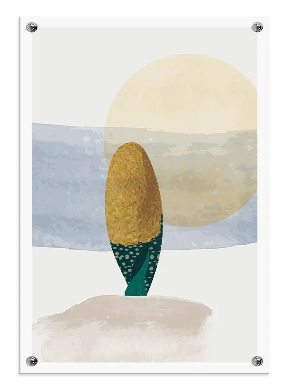 Golden Horizon Bloom Plakat