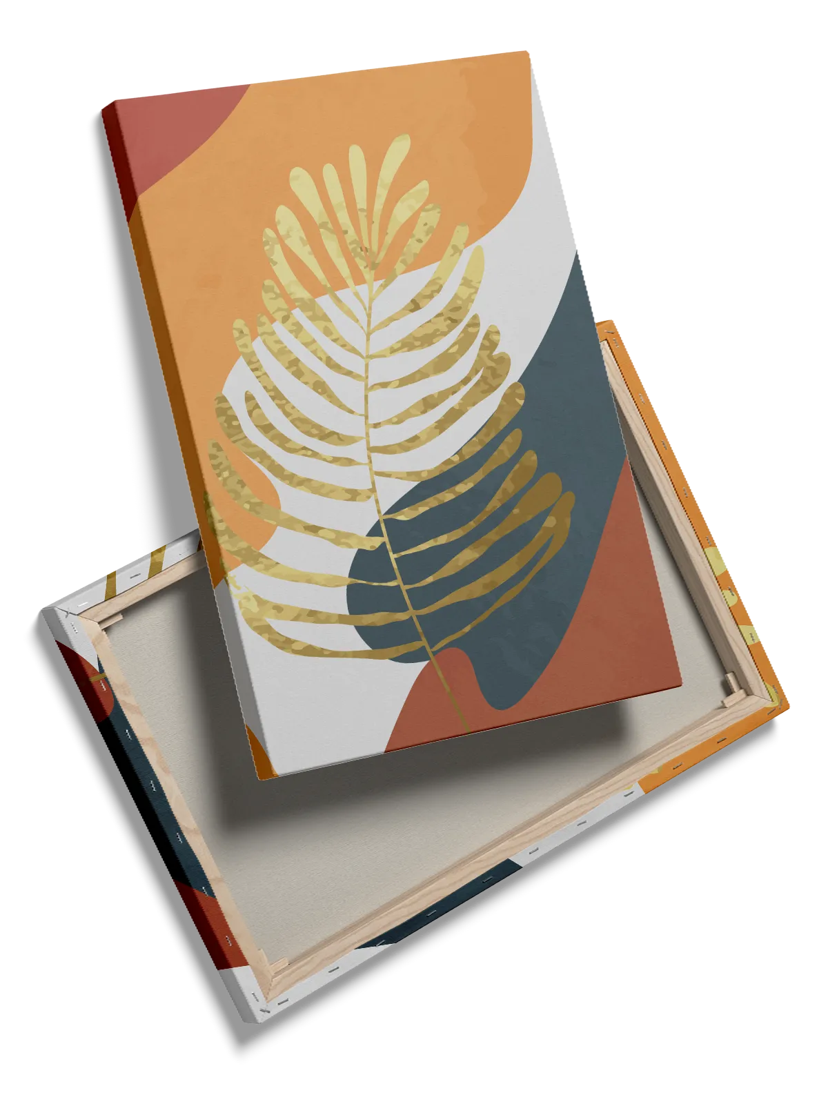 Golden Fern Leaf Plakat