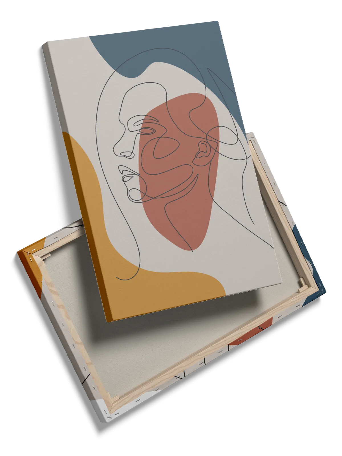 Contoured Face Silhouette Plakat