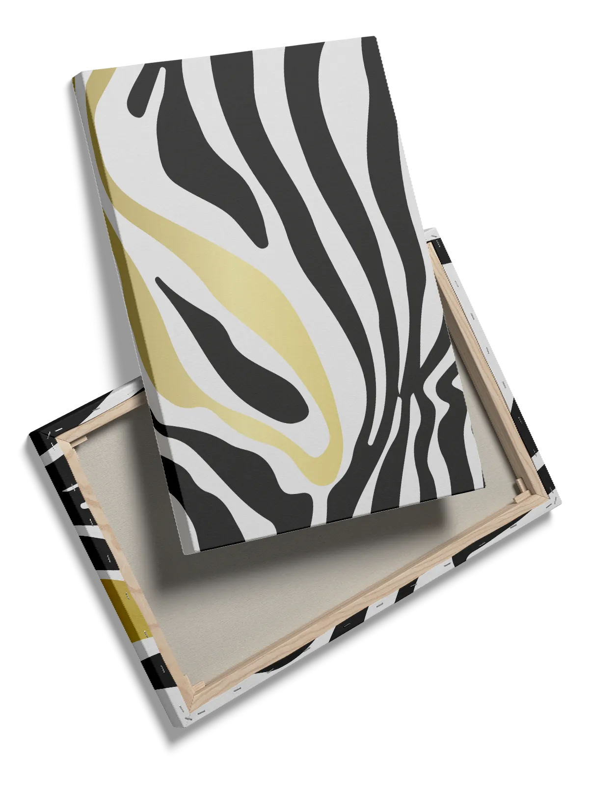 Flowing Black Stripes Plakat