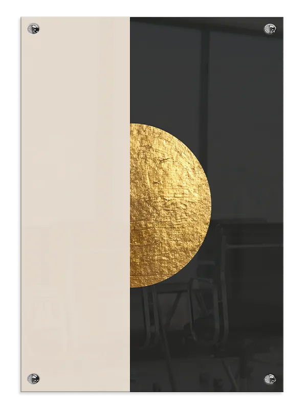 Golden Half Sphere Plakat