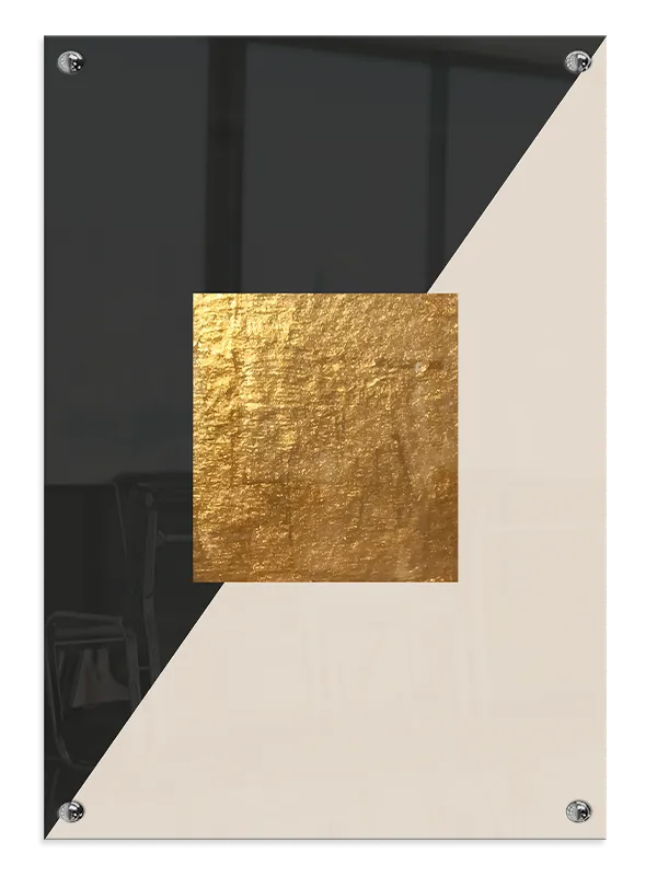Golden Texture Layers Plakat