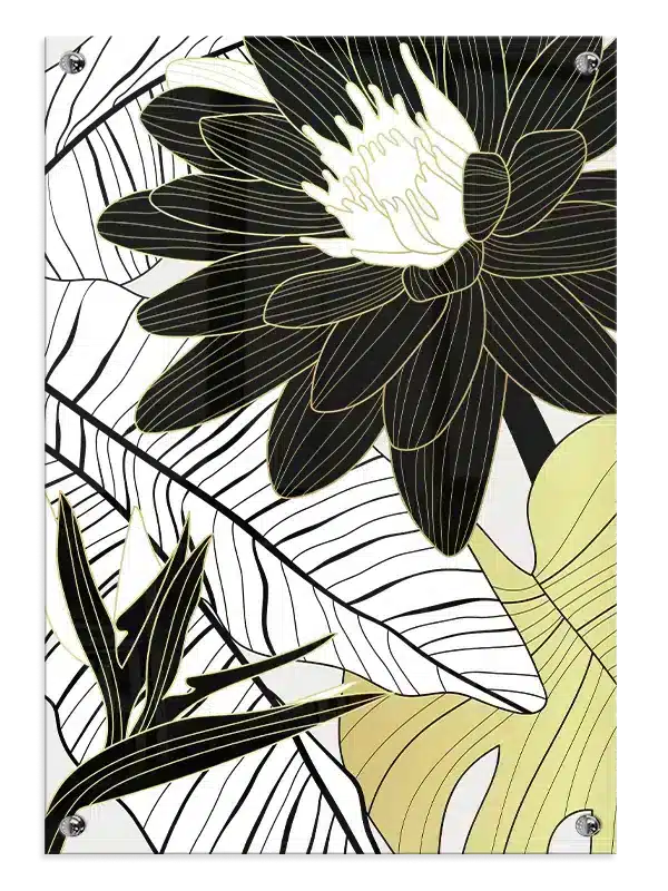 Noir Tropical Bloom Plakat