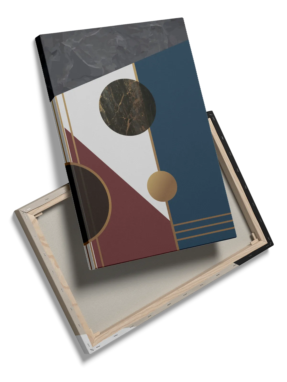Marble Orbit Geometry Plakat
