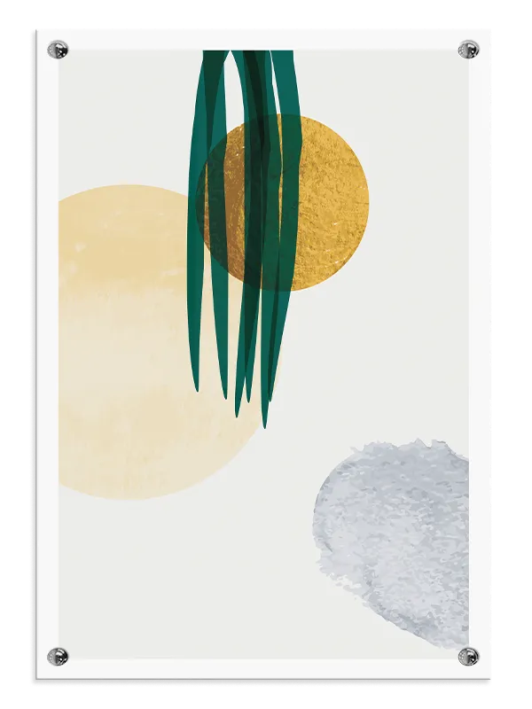 Tall Green Leaves Plakat
