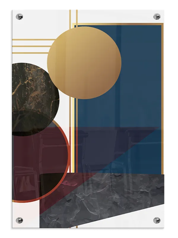 Modern Geometric Balance Plakat