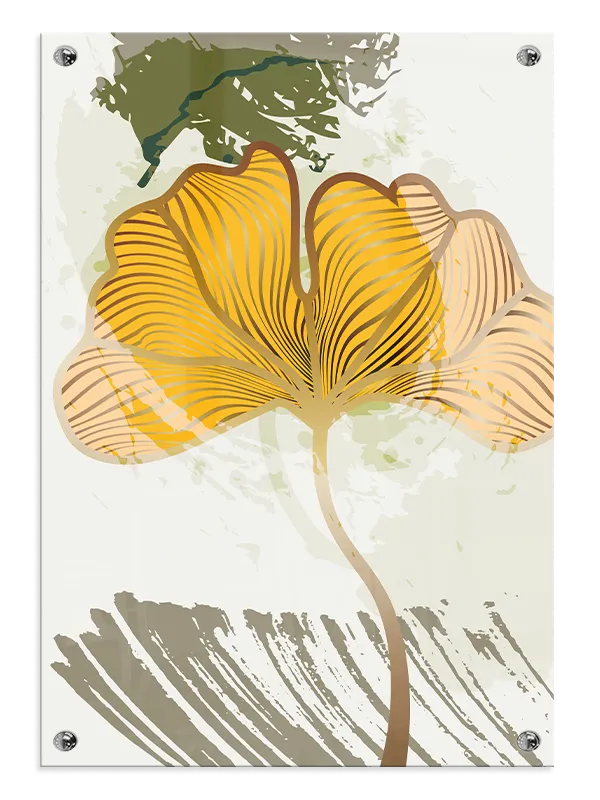 Golden Vein Leaf Plakat