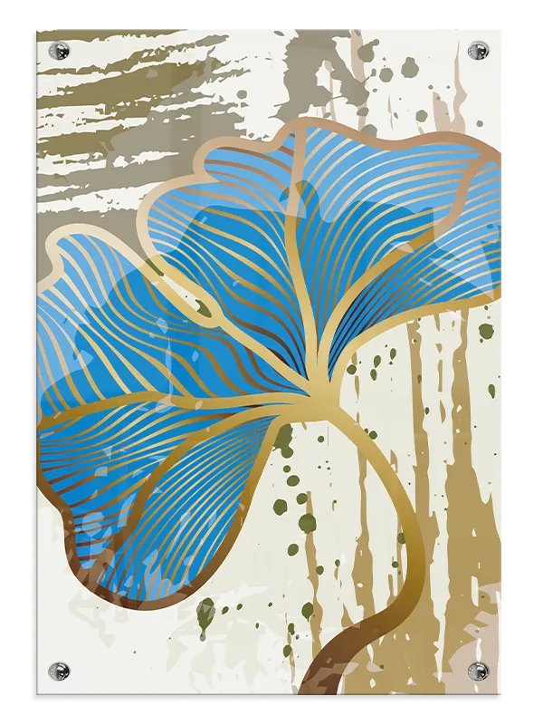 Blue Veined Leaf Plakat