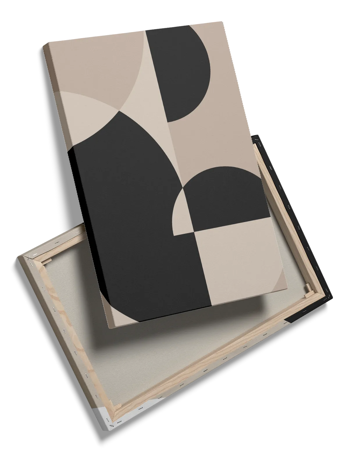 Curved Contrast Forms Plakat