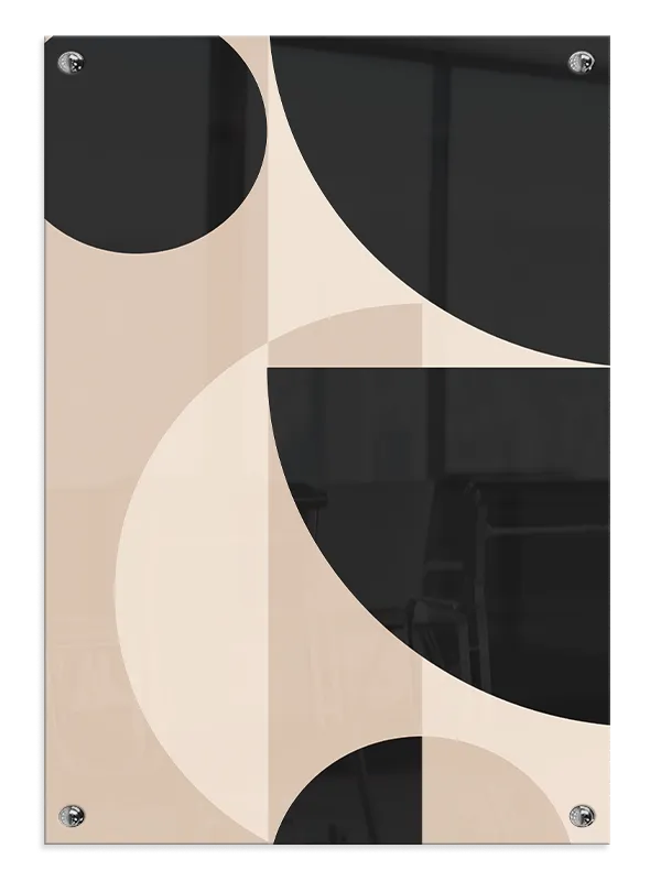 Monochrome Shape Harmony Plakat