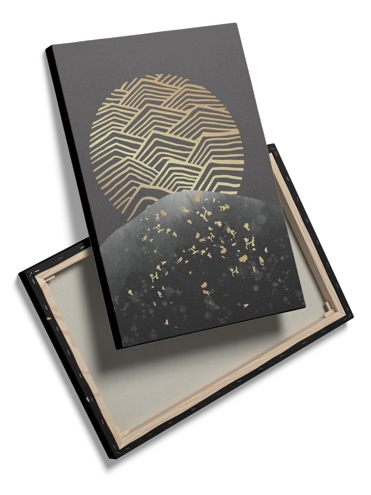 Golden Contour Eclipse Plakat