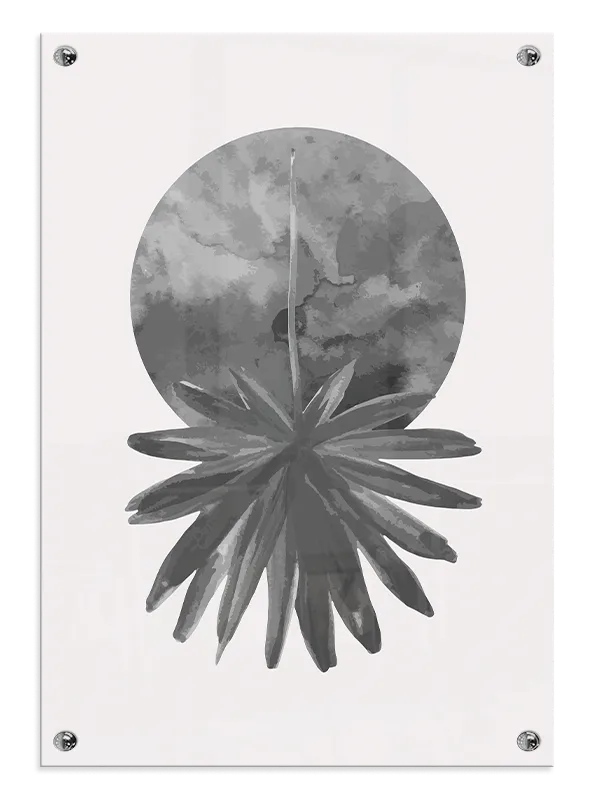Moonlit Agave Silhouette Plakat