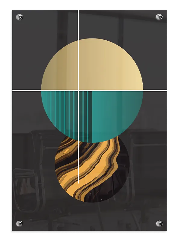 Layered Circle Contours Plakat