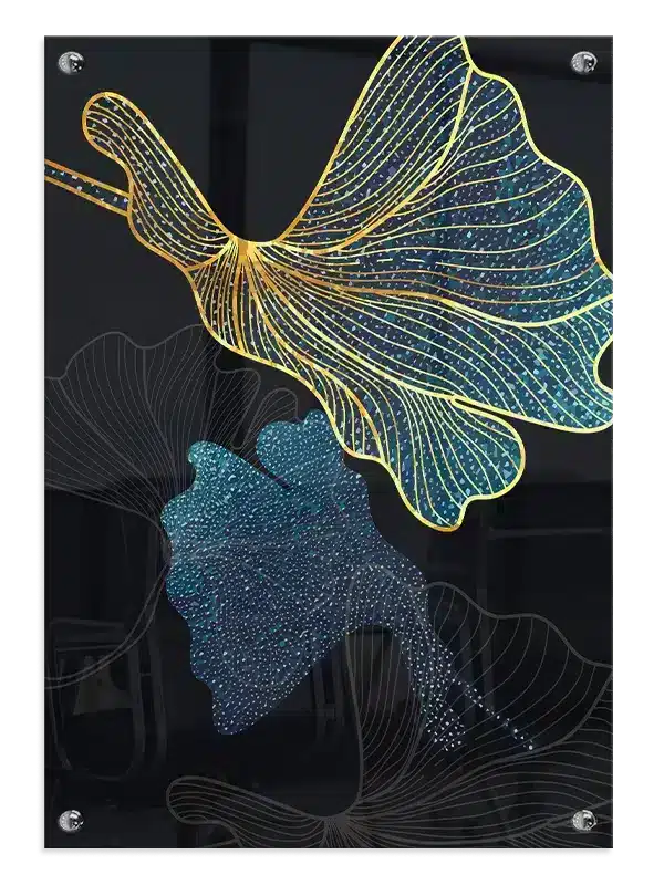 Ginkgo Veins Glow Plakat
