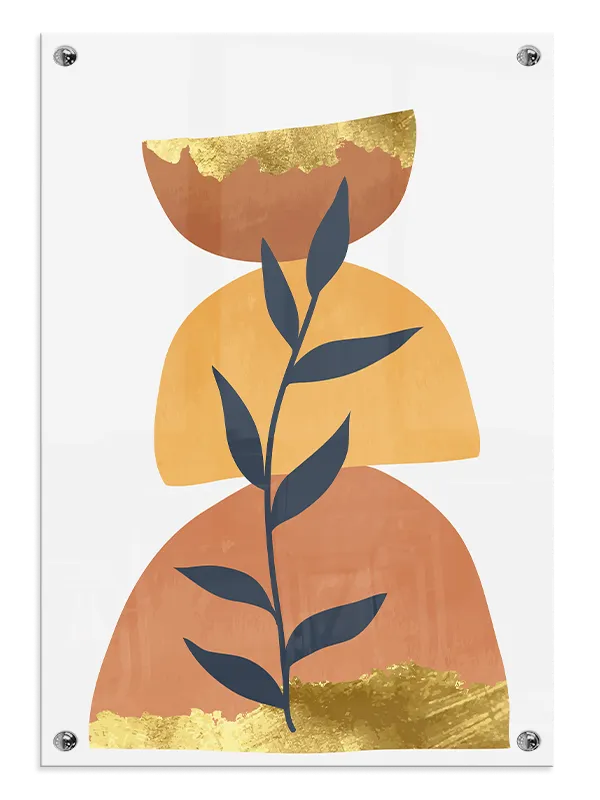 Golden Leaf Stacks Plakat