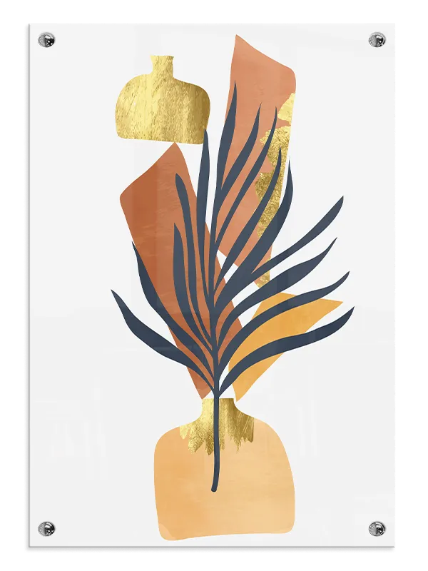 Golden Palm Composition Plakat