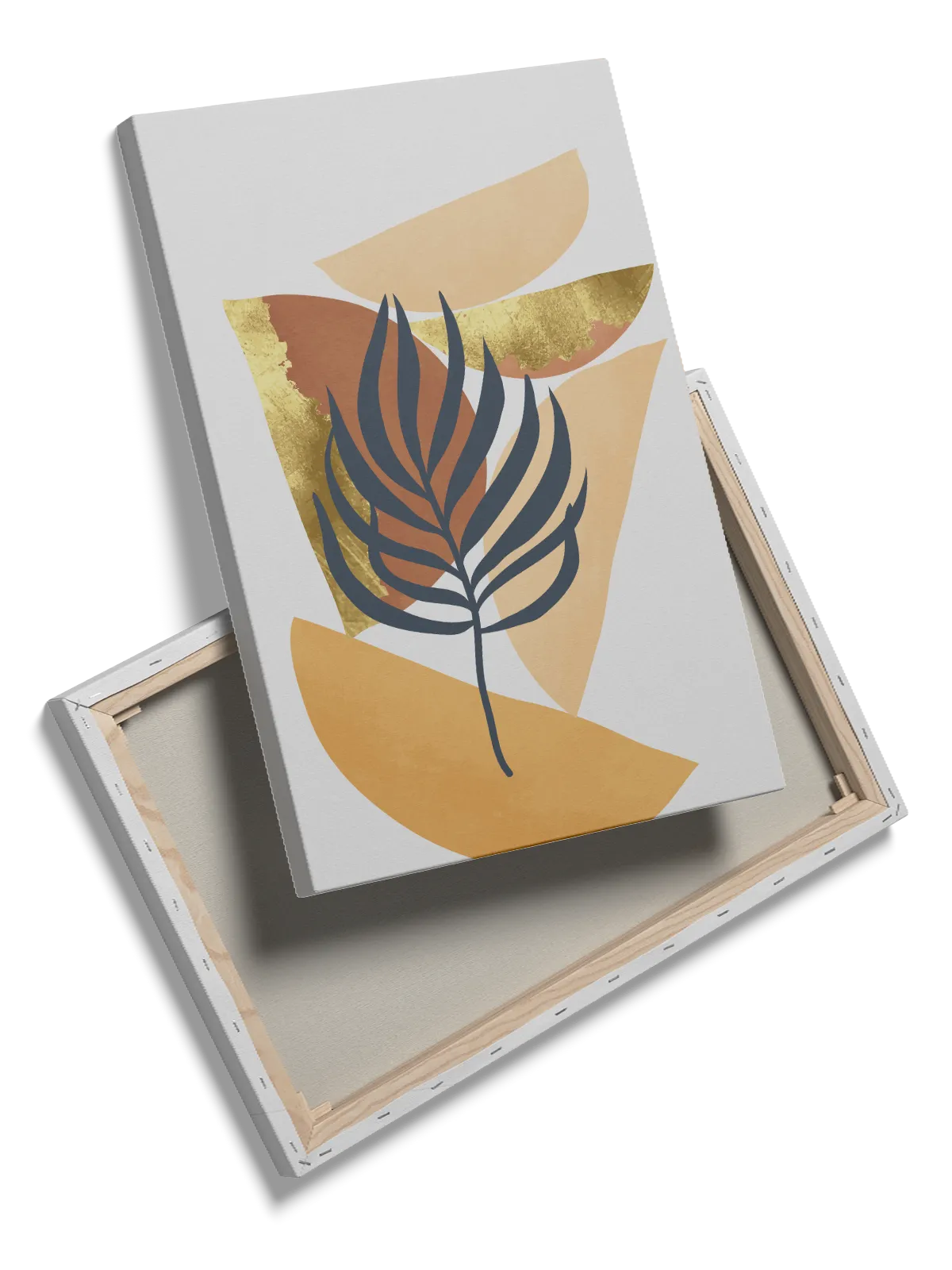 Navy Palm Silhouette Plakat